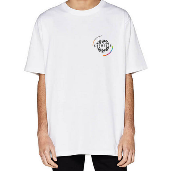 35th Anniversary breast logo tee - White