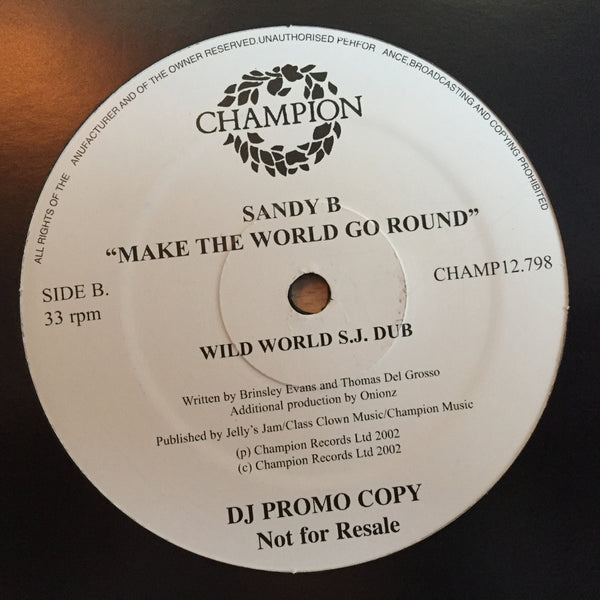 Sandy B - Make The World Go Round - DJ Promo (12" Vinyl)