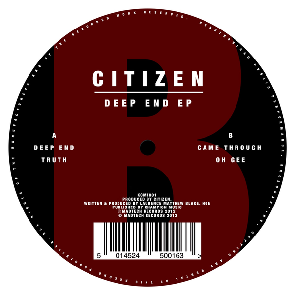 Citizen - Deep End EP (12" Vinyl)