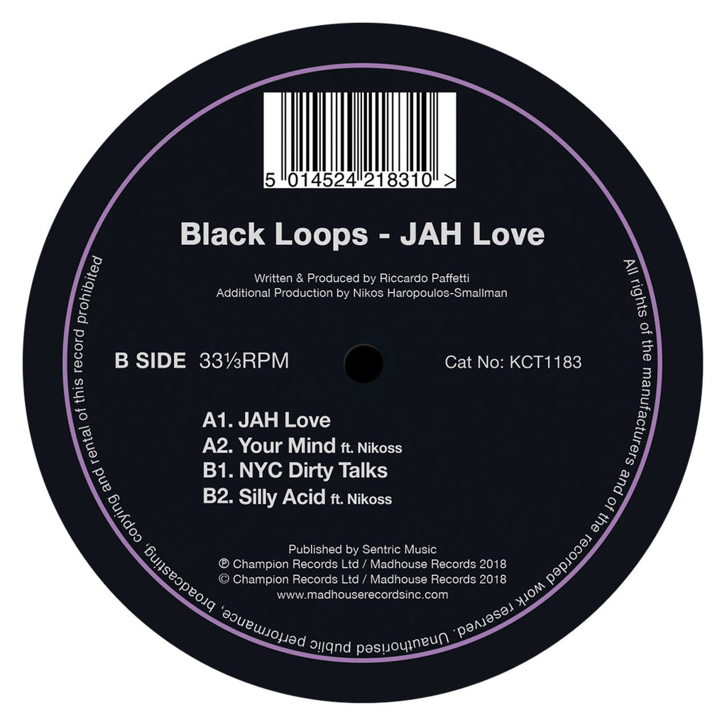 Black Loops - JAH Love (12" Vinyl)