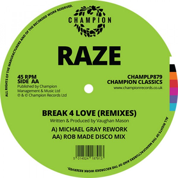 Raze - Break 4 Love (2020 Remixes)