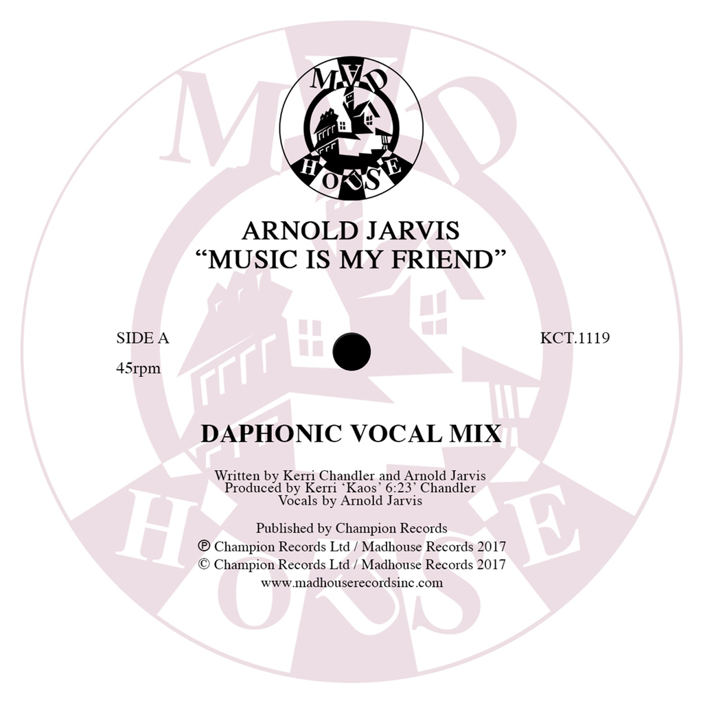 Arnold Jarvis - Music Is My Friend (12" Vinyl)