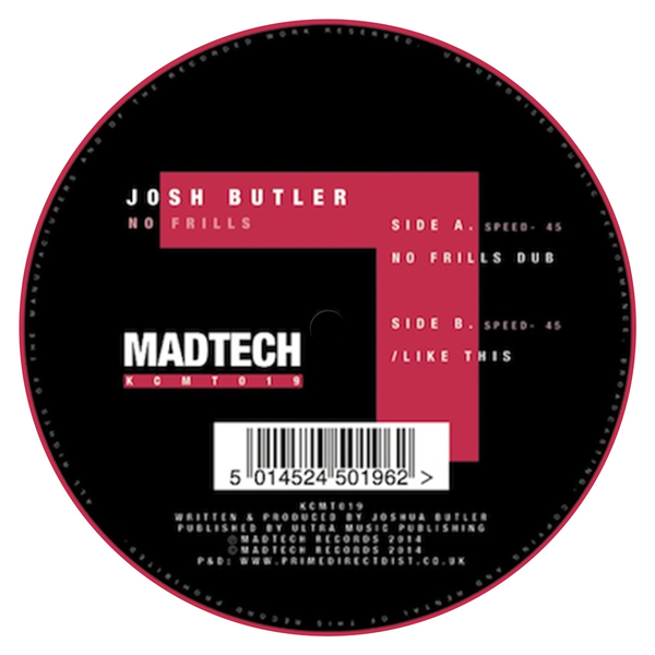 Josh Butler - No Frill (12" Vinyl)