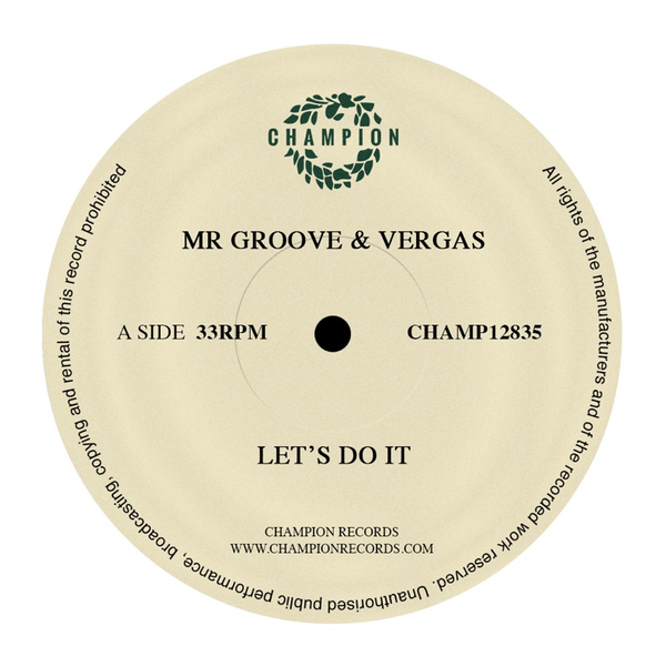 Mr Groove & Vergas - Let's Do It (12" Vinyl)