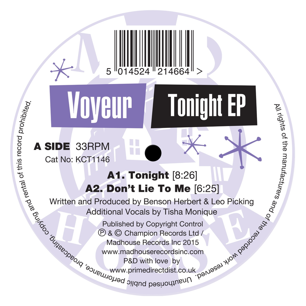 Voyeur - Tonight EP (12" Vinyl)