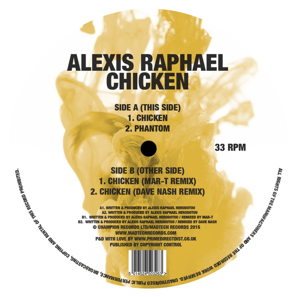 Alexis Raphael - Chicken (12" Vinyl)